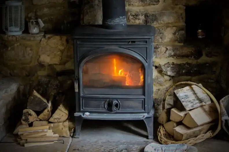 Are Wood Stoves Safe In A Garage, Wood Burning Stove In Garage Code